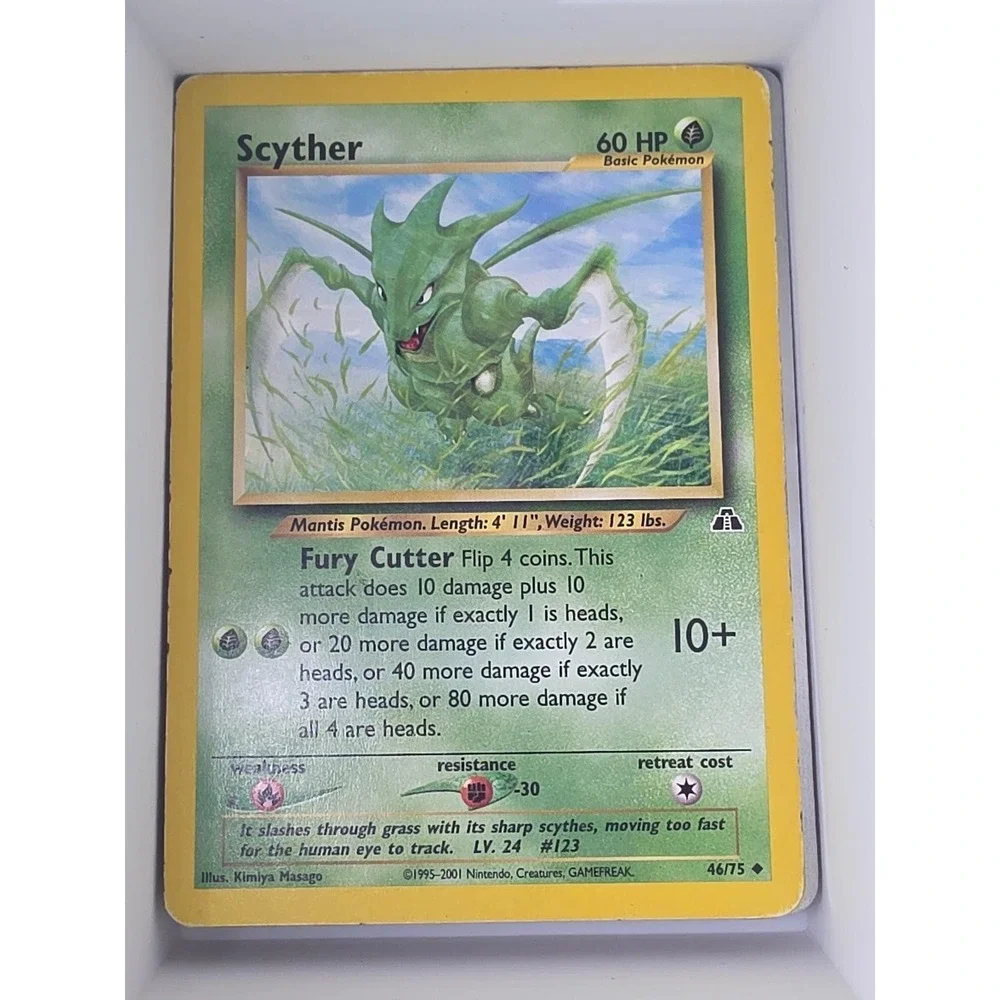 Scyther‎ 46/75 Uncommon Neo Discovery Pokemon Unlimited Near Mint